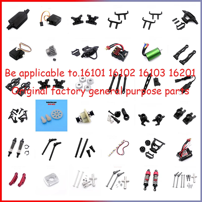 Kit de piese de upgrade pentru mașină RC de mare viteză, plastic pentru SCY 16101 16102 16103 16201