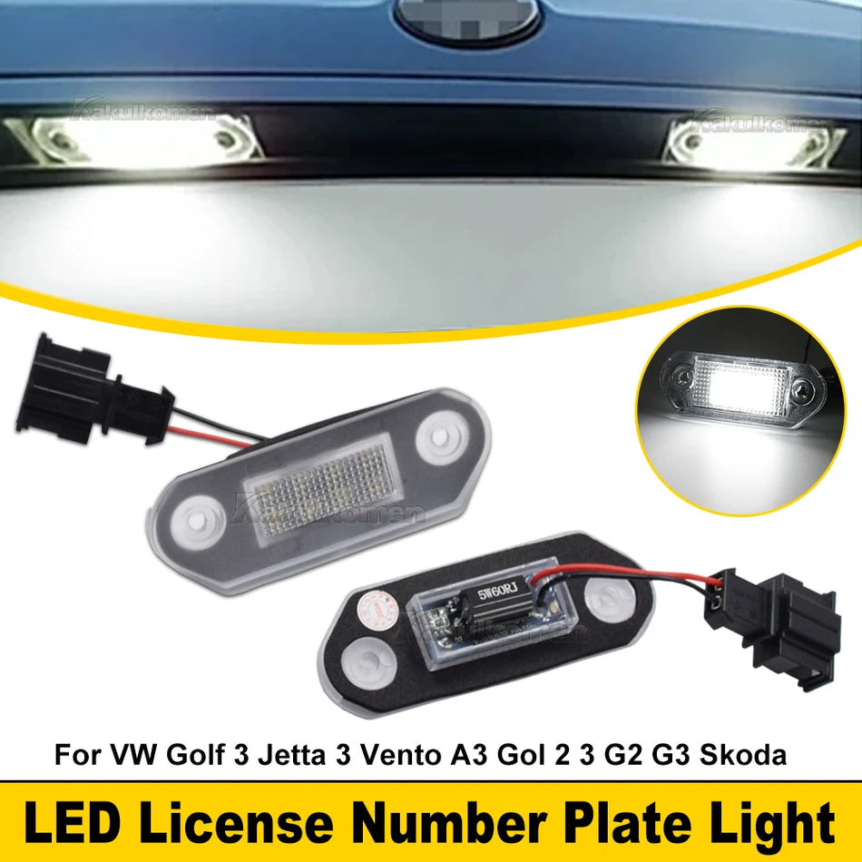 Lumini LED pentru plăcuțele de înmatriculare pentru VW Golf MK3 și Skoda Octavia I