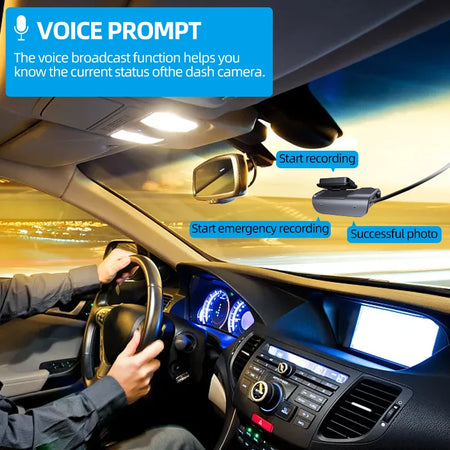 ACCEO Dashcam Auto 4K Car DVR - Night Vision GPS WiFi