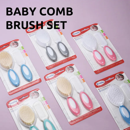 Baby Hair Care Set: Soft Comb and Tinea Cleaning Brush