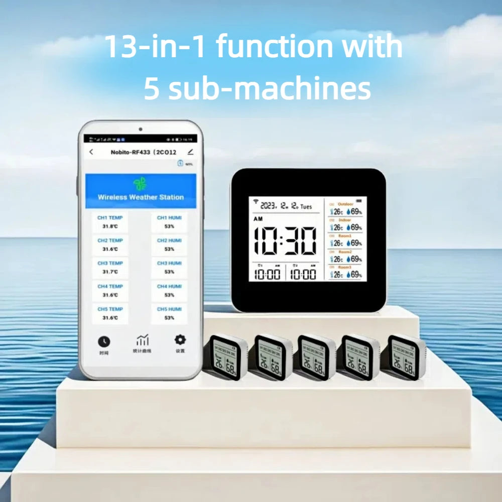 2CO12 &ndash; Indoor Outdoor WiFi Weather Station With Humidity