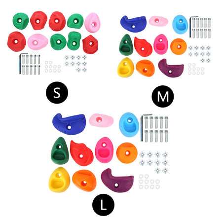 10pcs Climbing Holds Multicolored &ndash; Non-Toxic Plastic
