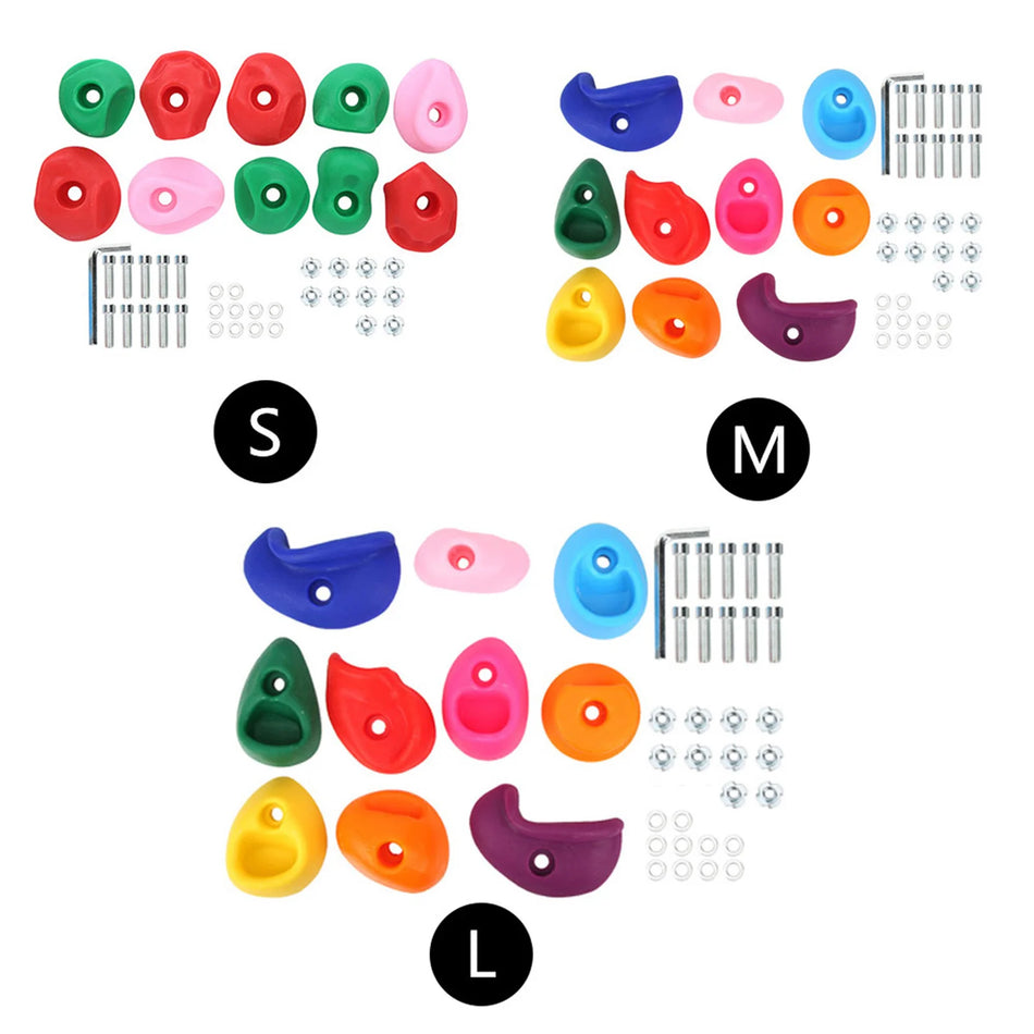 10pcs Climbing Holds Multicolored &ndash; Non-Toxic Plastic