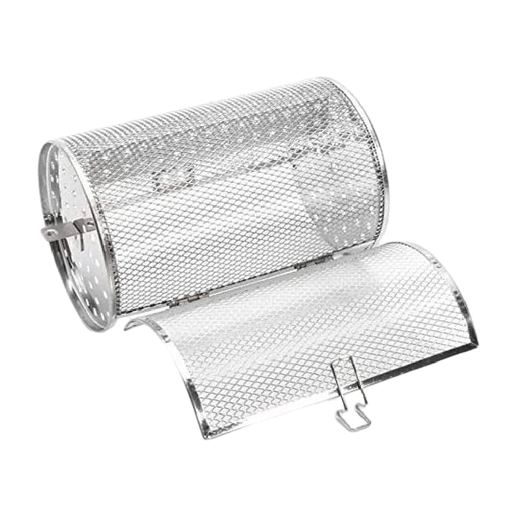 Kesoto Stainless Steel Roasting Cage for Coffee Beans and BBQ Grill 12x23cm