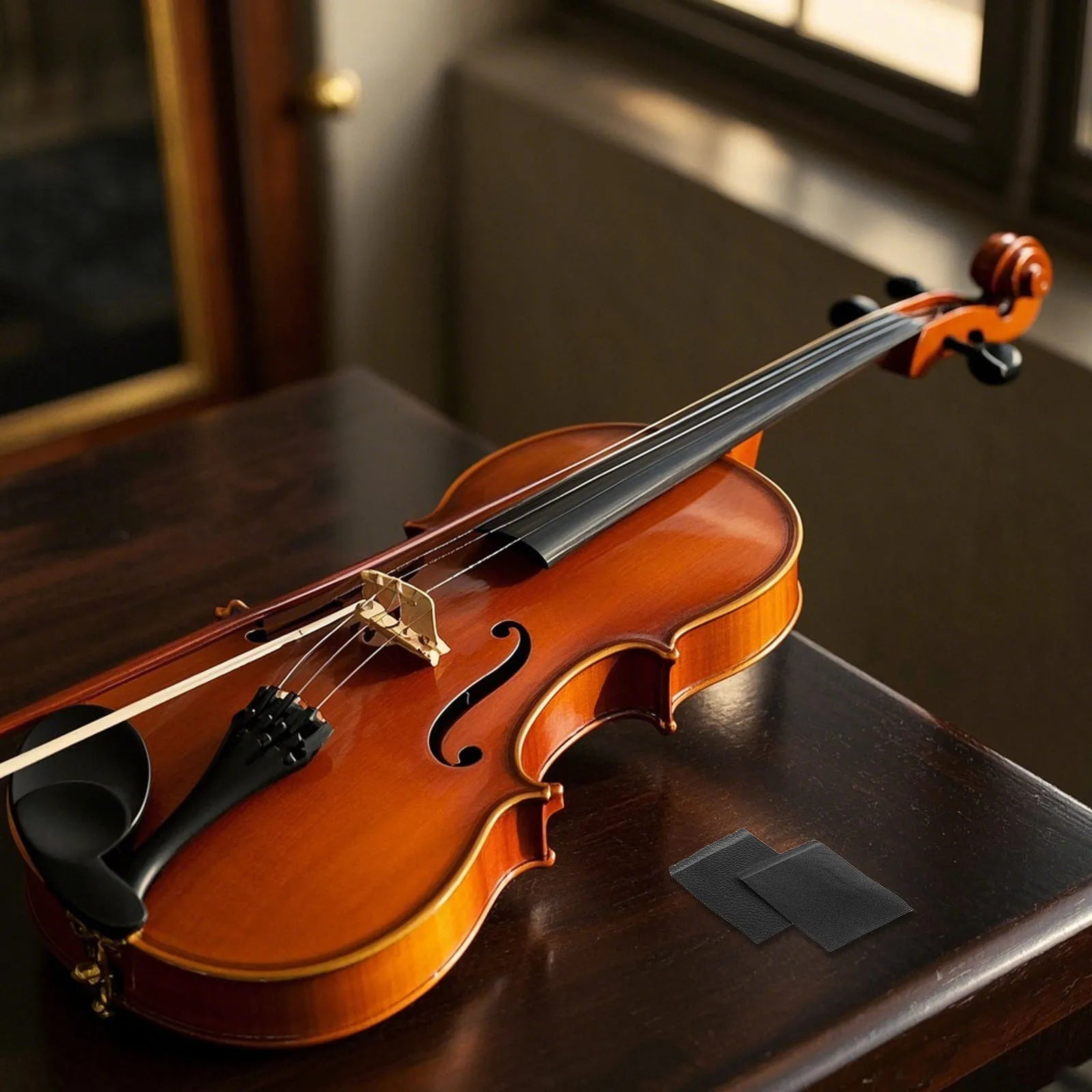 Violin Grip Sleeve 2Pcs PU Leather &ndash; Durable Accessory