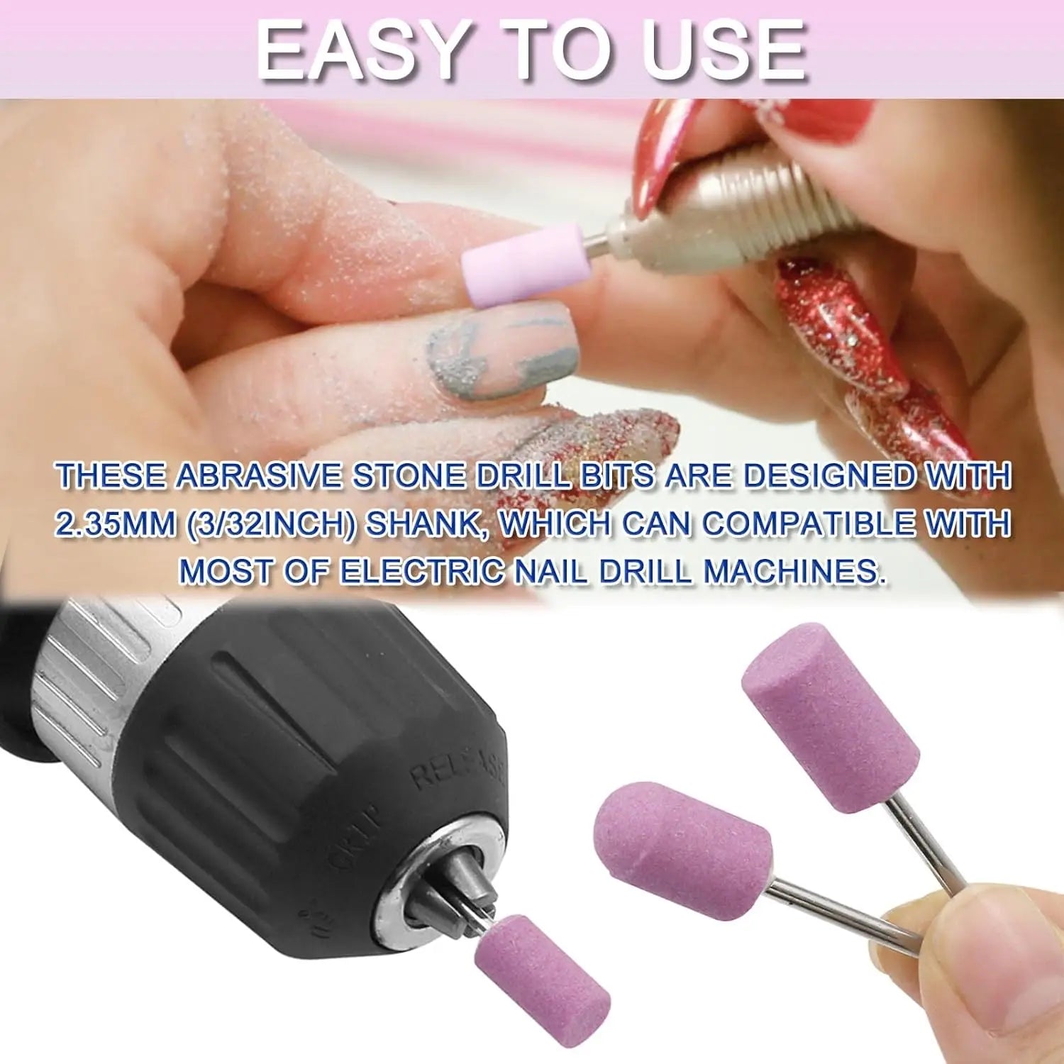 YIKOOLIN DMT Nail Drill Bits Set - Multi Size 12-30