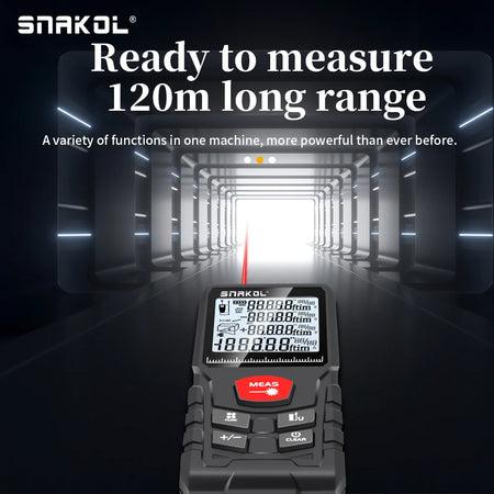 SNAKOL Professional Laser Distance Meter with Range Options up to 120m