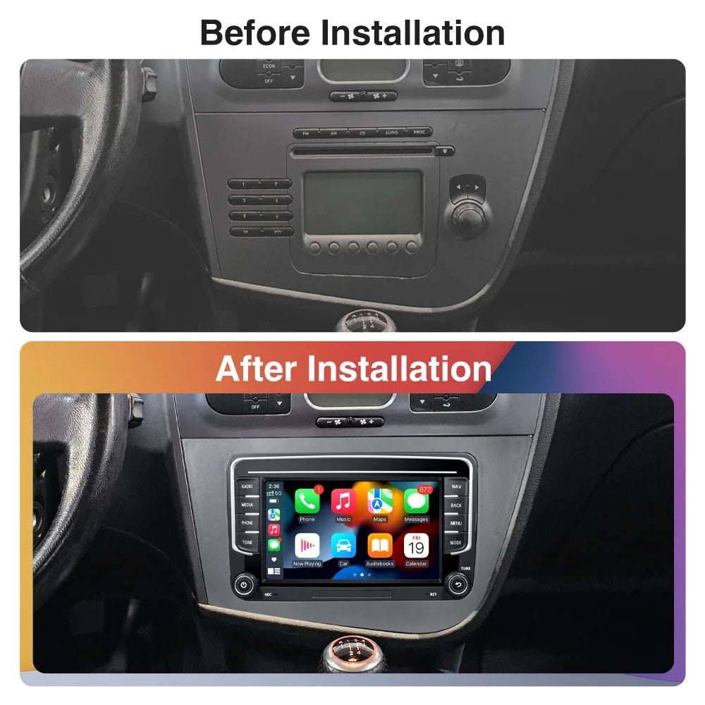 Car Radio For Seat Leon 2 05-12 LHD - CarPlay Android Auto