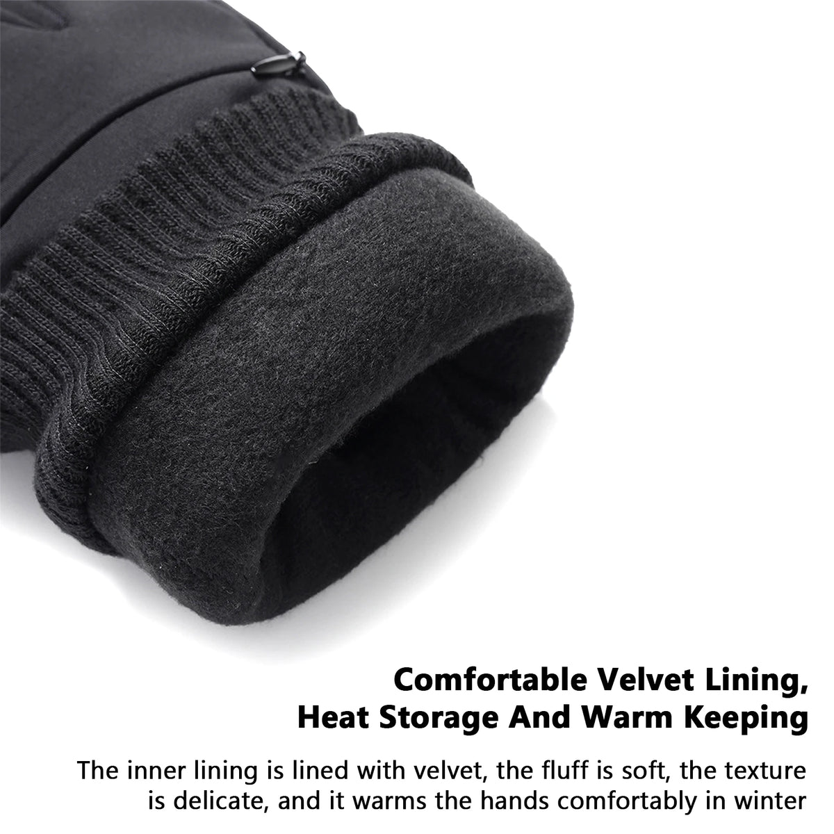 Winter Gloves - Warm Windproof Rainproof Non Slip Palm