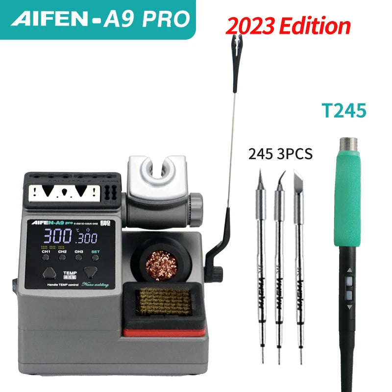 AIFEN A9PRO Soldering Station &ndash; Sugon Tip Compatible XK A9PRO-C245-3TIPS / 110