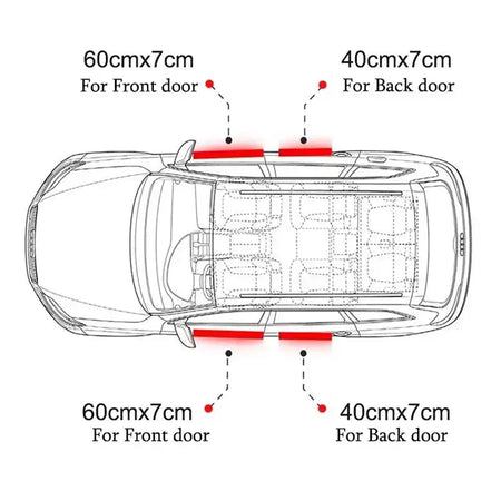 Carbon Fiber Car Door Sill Protectors 4Pcs For JAC S2 S3