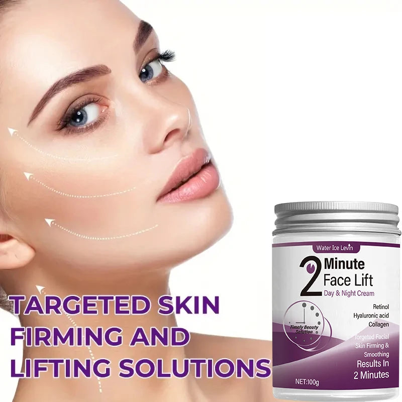Water Ice Levin 2 Minutes Facial Lifting Cream &ndash; Fast Absorption with Retinol and Hyaluronic Acid