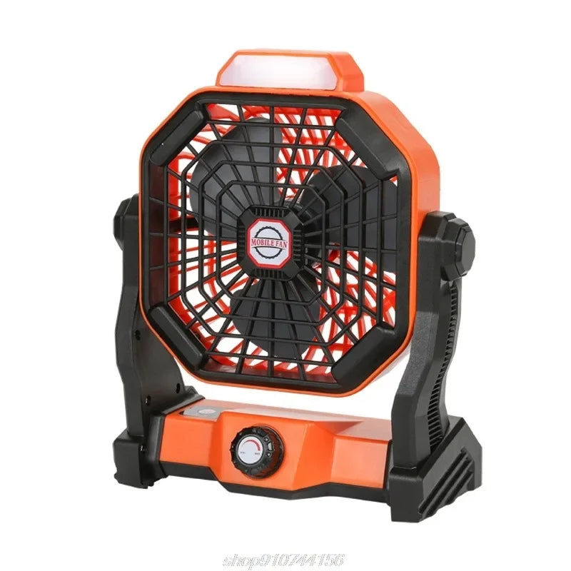X20 Outdoor Camping Lighting Fan &ndash; USB Smart Charging Orange