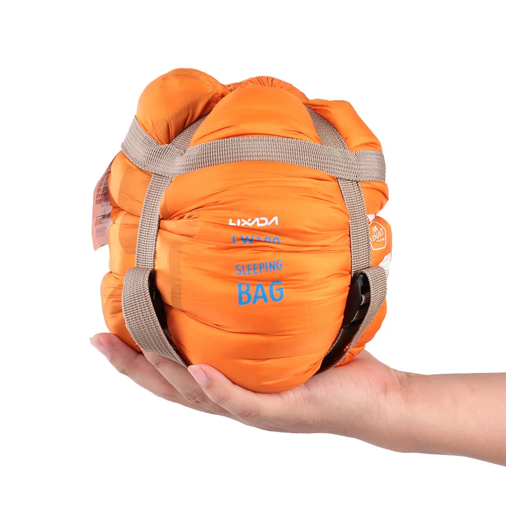 LIXADA Envelope Sleeping Bag &ndash; Ultralight Travel Companion Orange