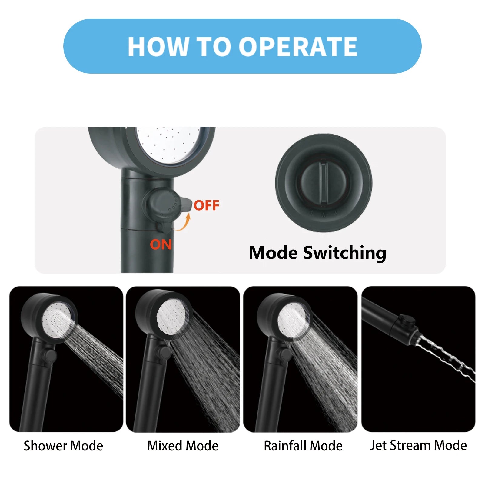 Camping Shower 3.6V 8000mAh &ndash; Large Capacity Battery