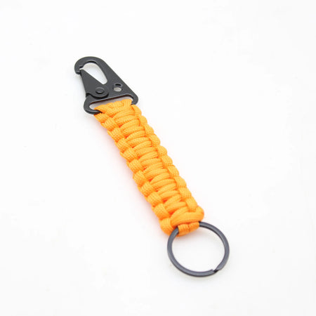 Paracord Keychain Ring Survival Kit &ndash; Eight Color Options Yellow