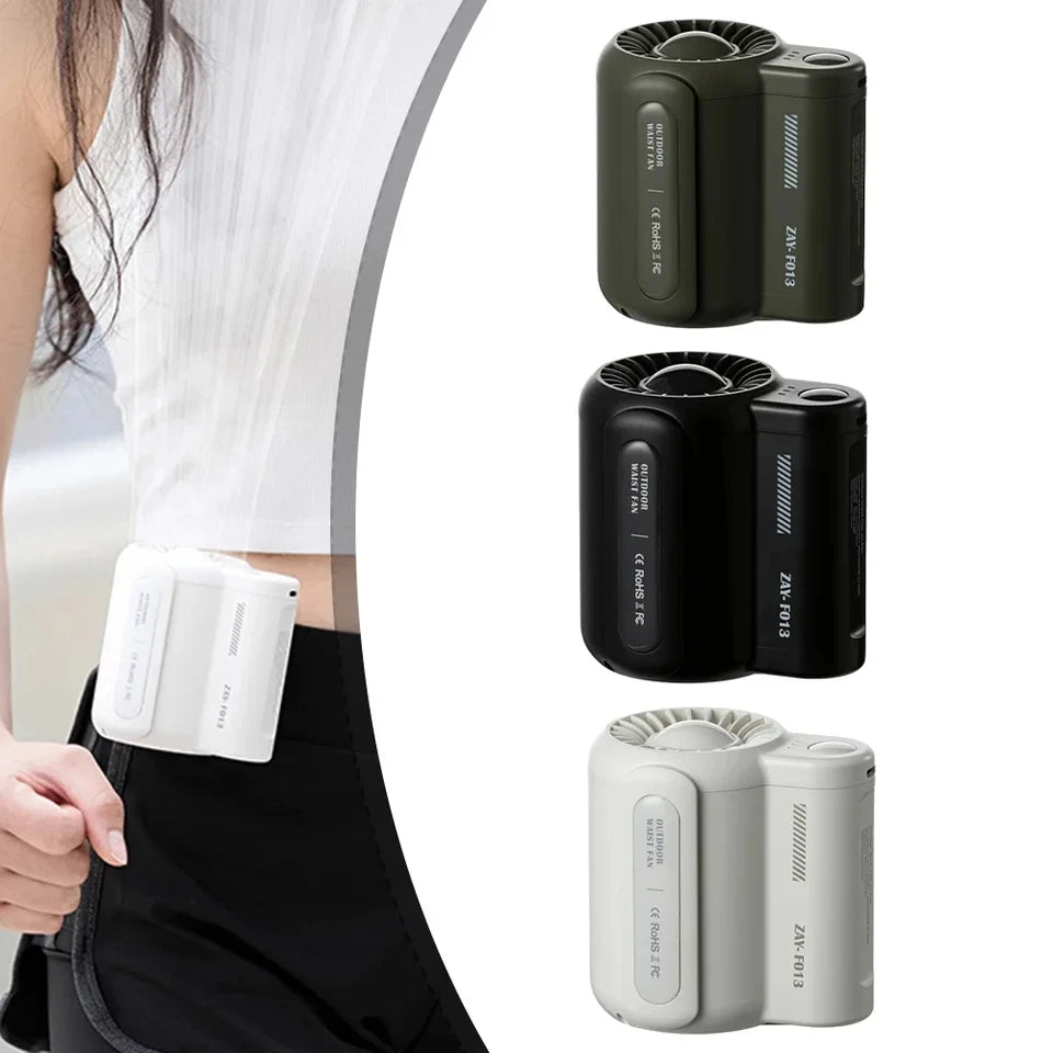 Portable Rechargeable Waist Fan Mini &ndash; 4500mAh Long Runtime