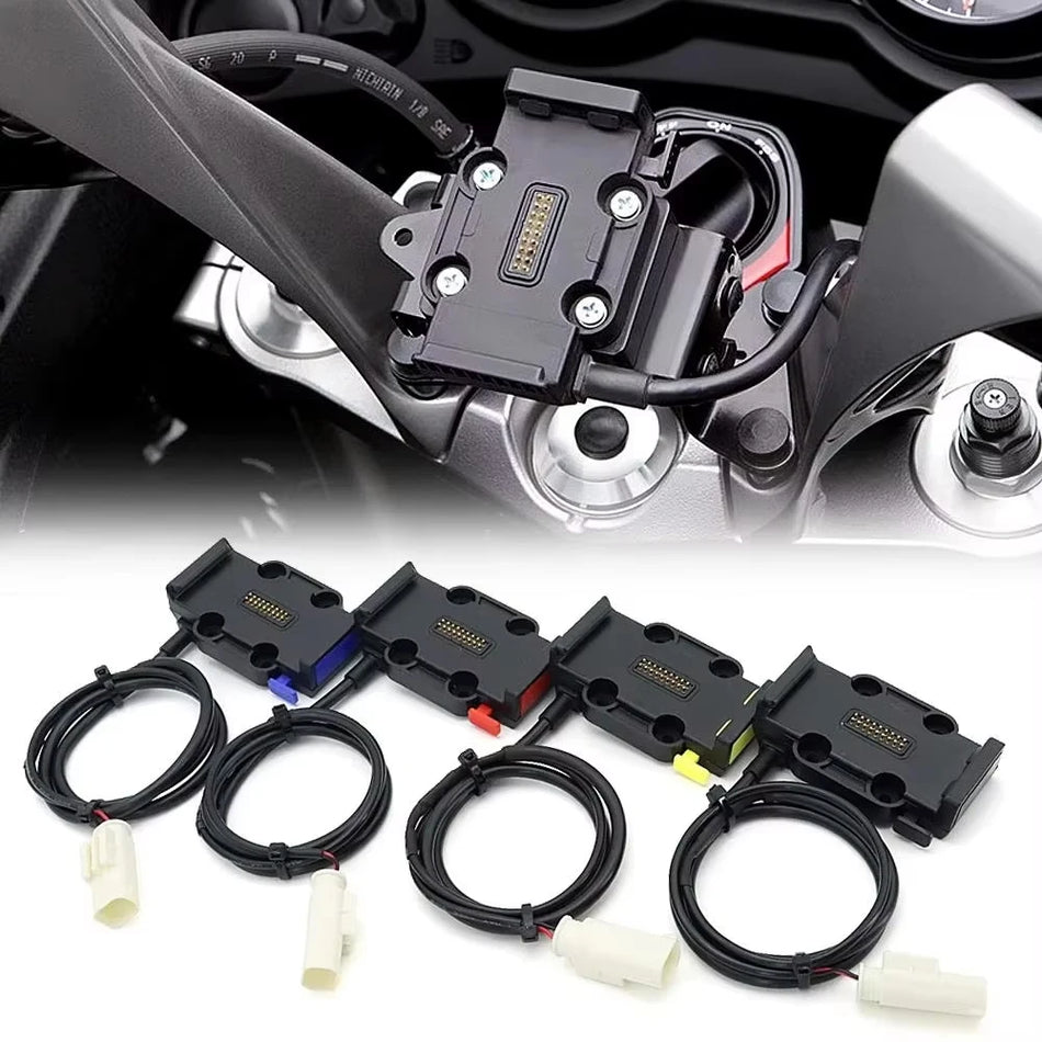 Motosikla GPS telefona turētājs ar bezvadu uzlādi BMW R1200RT R1250RT modelim