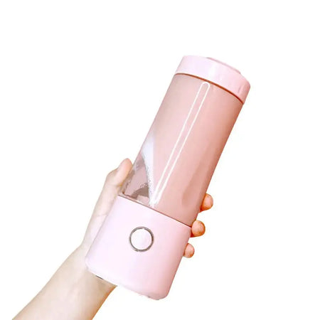 Portable Handheld Electric Juicer Blender 18000 RPM Six Blades Pink