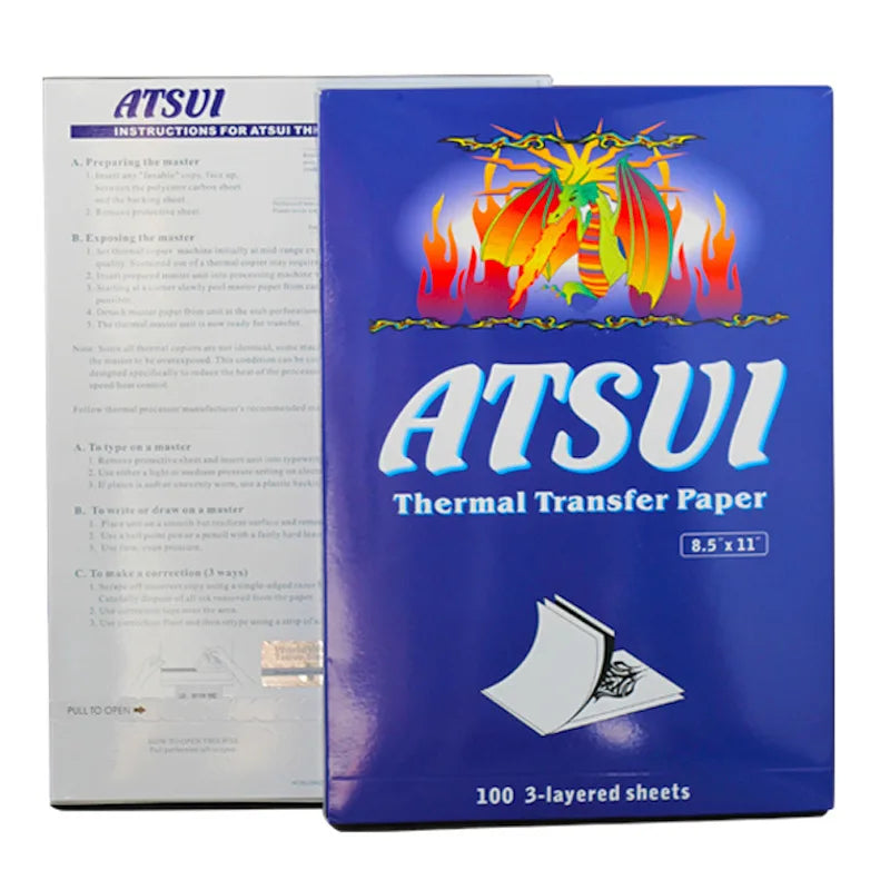 Inkless Portable A4 Thermal Printer &ndash; Bluetooth Printing TattooPaper100