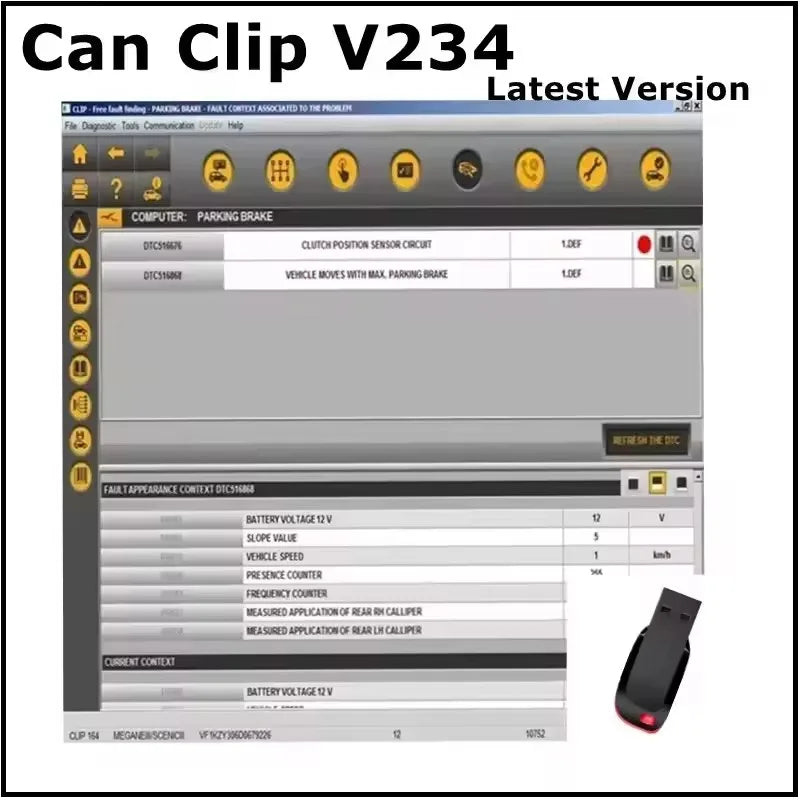 Diagnostic Software Bundle For Renault Can Clip OBD2 With Reprog V191 And Dialogys V4.72