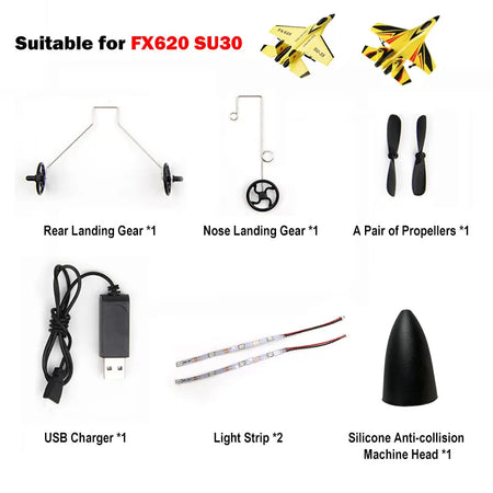 FX620 SU35 SU30 RC Plane Spare Parts Set &ndash; Battery Included Package C