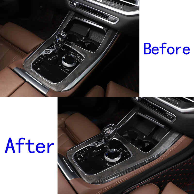 Επένδυση Κεντρικής Κονσόλας από Πραγματικό Άνθρακα για BMW X5 G05