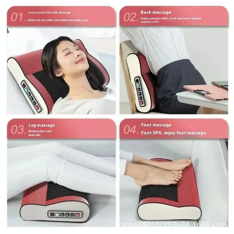 Neck, Shoulder, Back Massager with Kneading, Multi Speed, Hot Compress