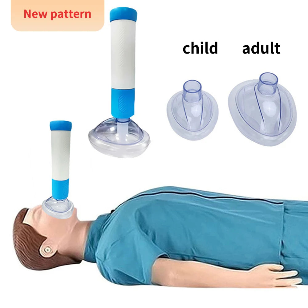 First Aid Choking Device Kit &ndash; Portable Heimlich Rescue Blue Manual Device