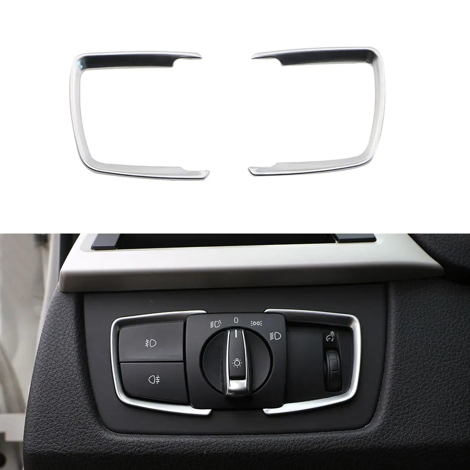 Head Light Switch Frame Cover for BMW F30 2 Series 3 Series 4 Series 2013-2015 ABS Chrome