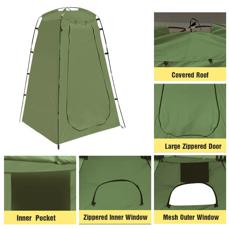 Westtune Portable Waterproof Privacy Shower Tent for Camping and Outdoor Use