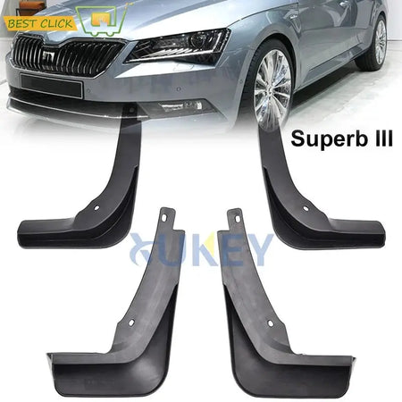 Molded Car Mud Flaps For Skoda Superb 3 B8 2016 2017 2018 Mudflaps Splash Guards Mud Flap Mudguards Liftback Combi Accessories by InterCyprus Trading Ltd