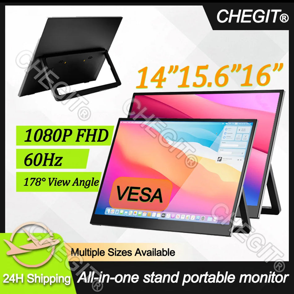 JJRC 14.1 Inch Portable Monitor &ndash; Full HD 1080P IPS Display