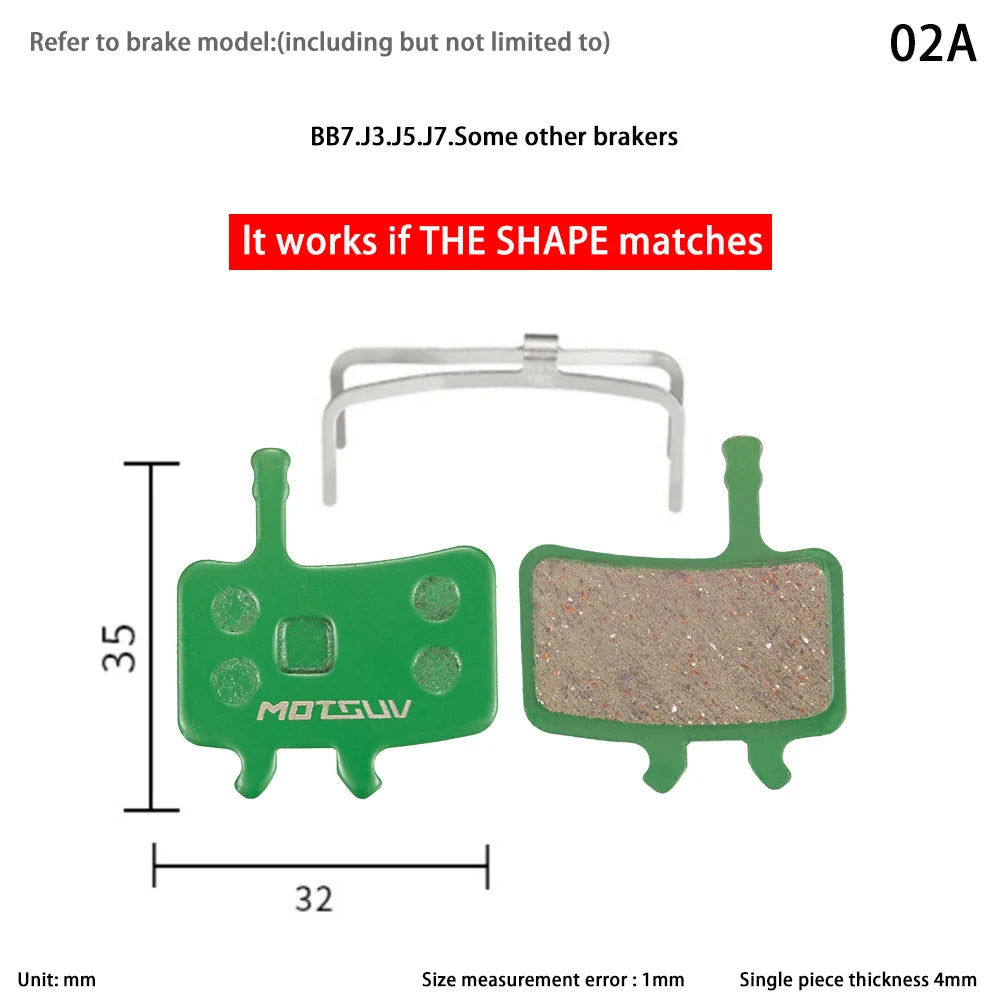 10 Pairs MTB Disc Brake Pads Ceramic &ndash; Ceramic Pad Formula 02A