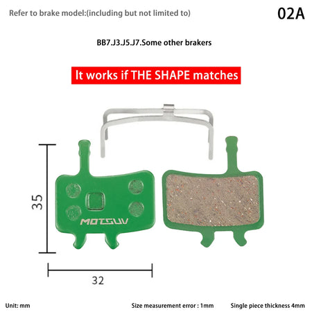 10 Pairs MTB Disc Brake Pads Ceramic &ndash; Ceramic Pad Formula 02A