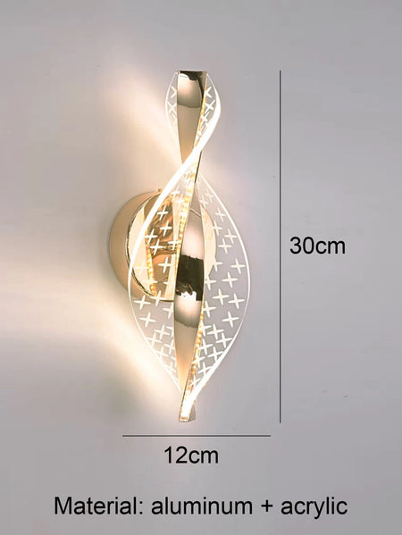 Acrylic 1pc Gold/Black Modern Wall Sconce &ndash; LED Lighting 1PC-gold-xingxing