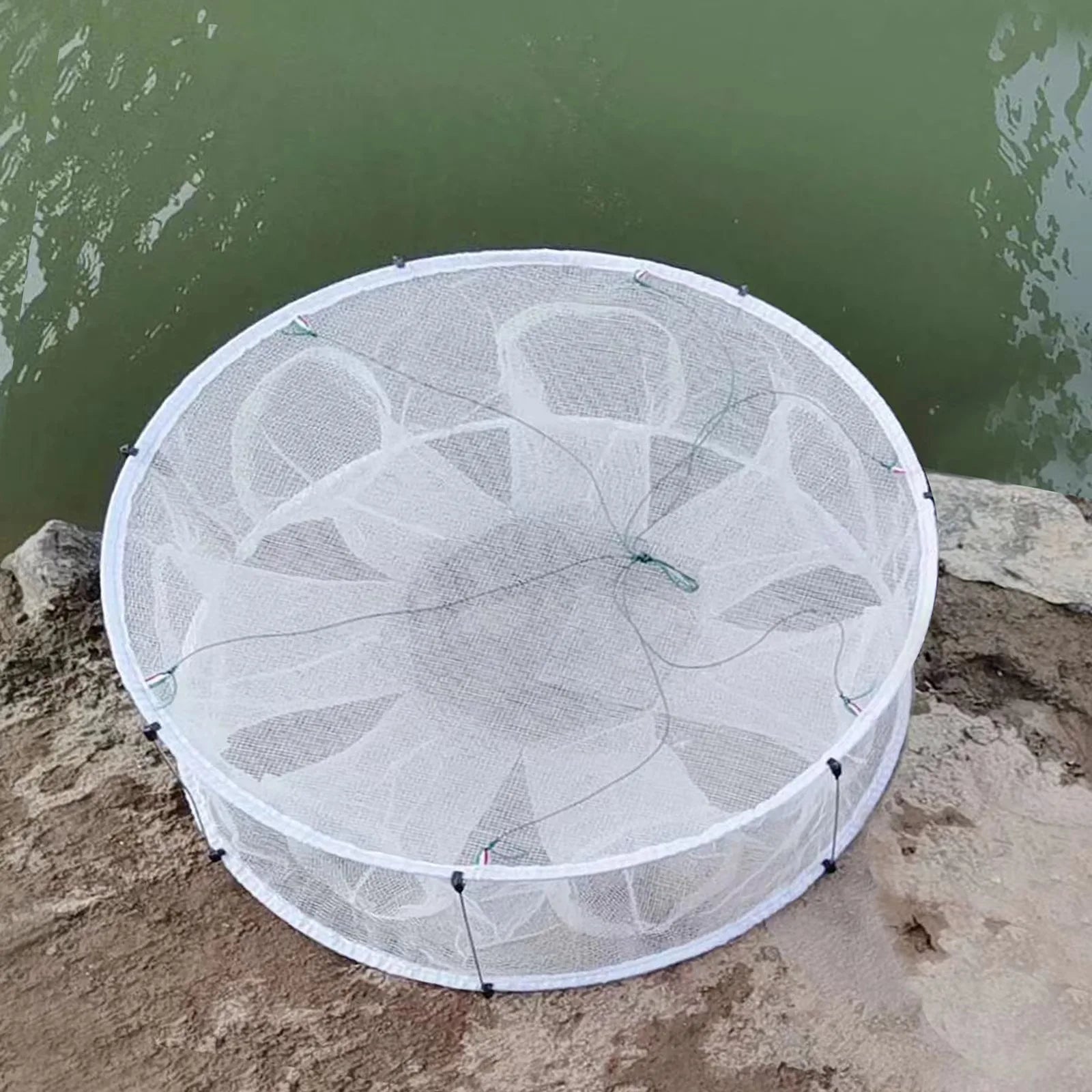 Foldable Automatic Fishing Net for Crabs, Lobsters, and More - Durable &amp; Easy to Use
