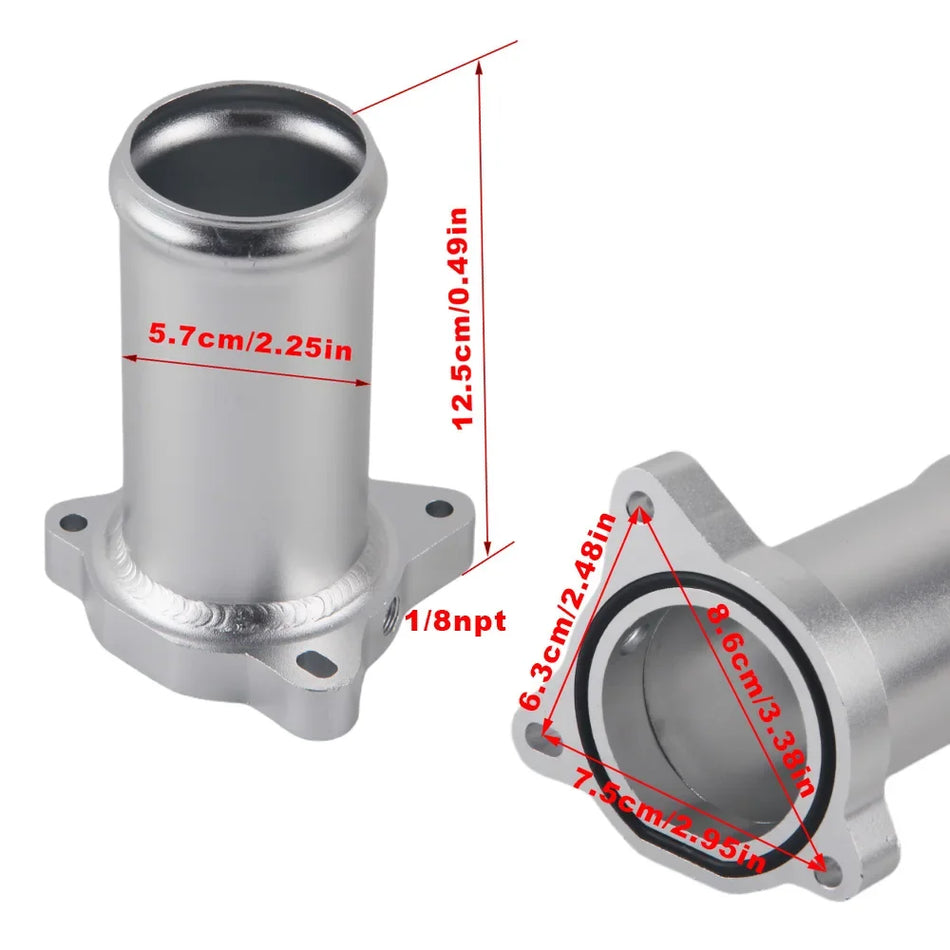 Adapter-Kit Aluminium für VW Golf PD130/PD150 mit Silikonbogen