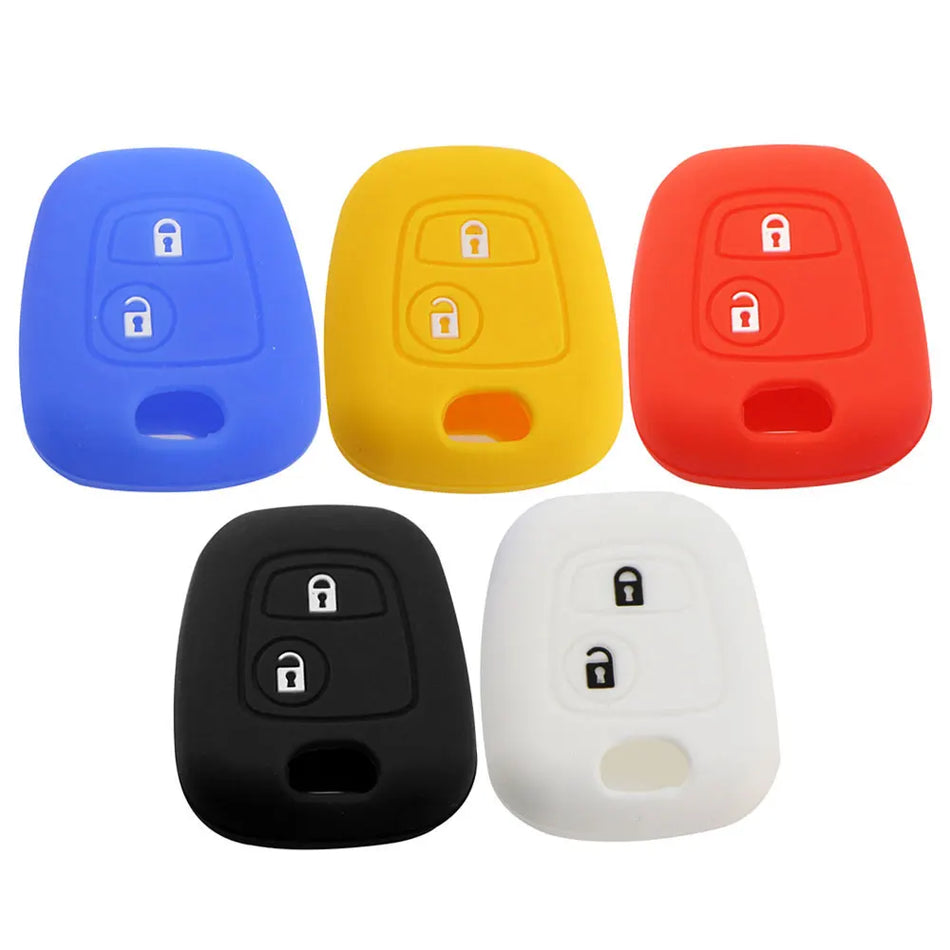 Peugeot 107 Sleutelhoes Siliconen Cover voor Autosleutel, Duurzame Beschermer