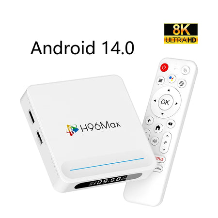 H96 MAX H618 PLUS - 8K Android 14 WiFi6 Voice Assistant