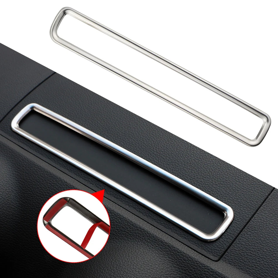 Copertura del pannello dello schermo GPS Audi A3 8V 2013-2019 Cornice in acciaio inossidabile