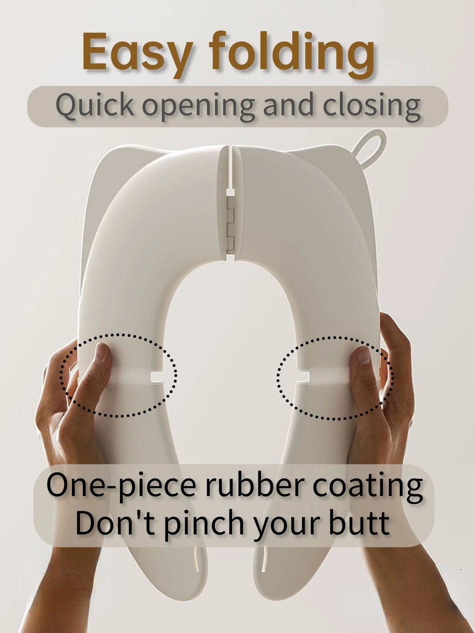 Foldable Baby Toilet Seat &ndash; Rubber Cover For Safe Use