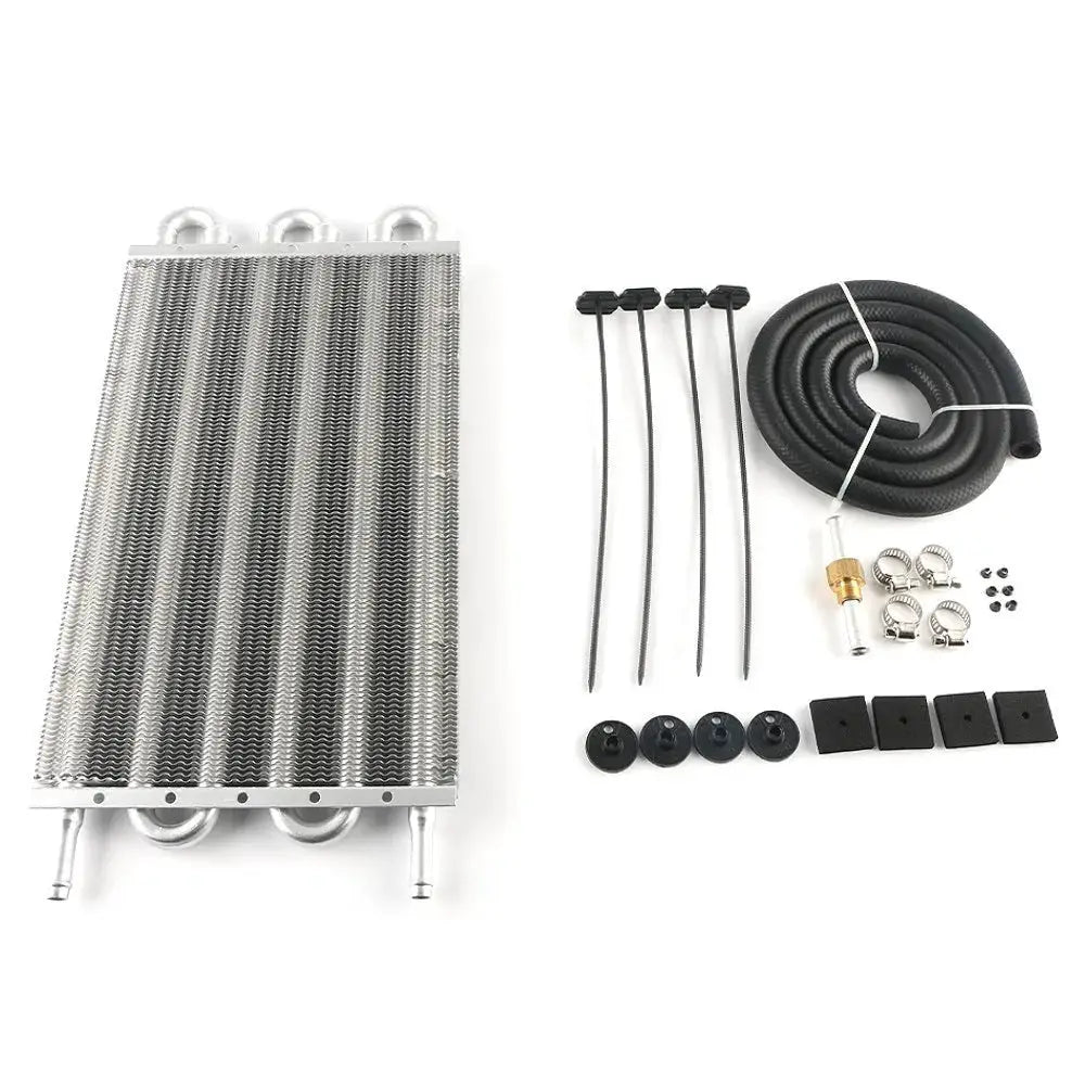 2 Row 4 Row 6 Row 8 Row 10Row 16Row Universal Remote Transmission Oil Cooler Auto-Manual Radiator Converter Aluminum Kit by InterCyprus Trading Ltd