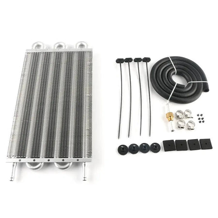 2 Row 4 Row 6 Row 8 Row 10Row 16Row Universal Remote Transmission Oil Cooler Auto-Manual Radiator Converter Aluminum Kit by InterCyprus Trading Ltd