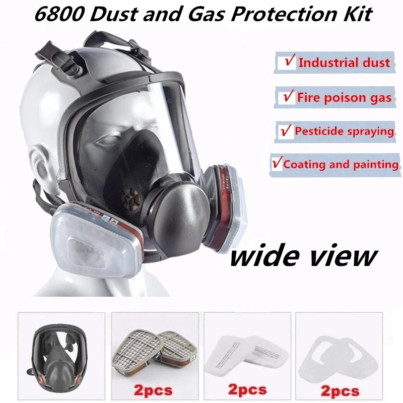 6800 Gas Mask &ndash; Anti-Fog Full Face Protection