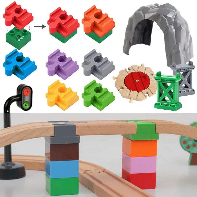 Wooden Train Track Connector &ndash; Seamless Connectivity for Creative Play