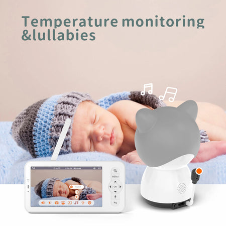 Babystar 5-Inch LCD Baby Monitor &ndash; Dual Camera Split Screen Support