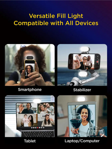 AOCHUAN RGB Magnetic Fill Light &ndash; Adjustable Brightness and Color Options