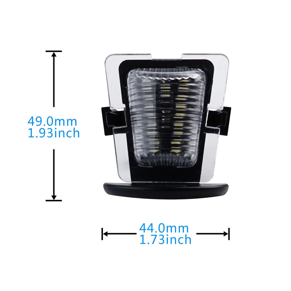 LED License Plate Light for Jeep Wrangler JK 2007-2018 Xenon White 18 SMD CAN Bus Compatible