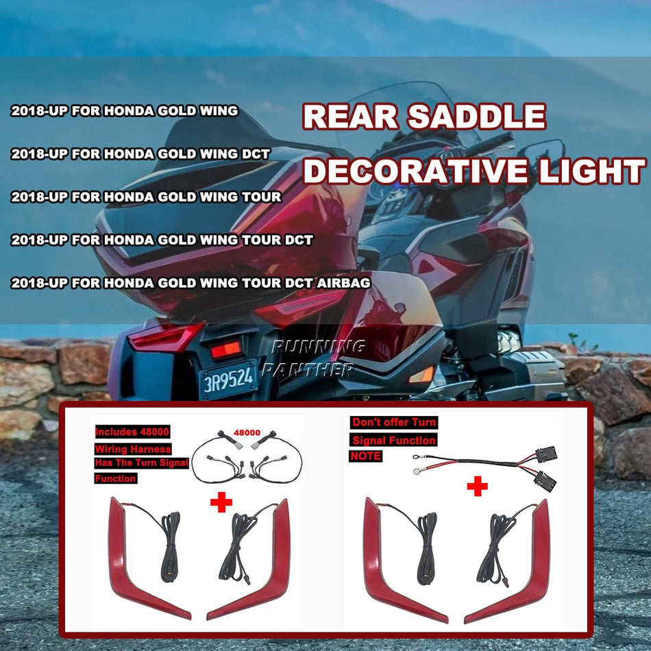 LED aizmugurējā sānu somu akcenta gaisma Honda Gold Wing GL1800 F6B